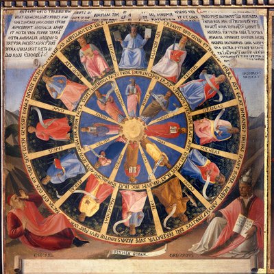 Kristi liv: visionen af ​​Ezechiel, Armadio degli Argenti. (Tempera på træ af Fra  Angelico