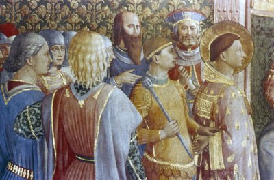 Fordømmelsen af St. Lawrence af kejser Baldrian af Fra (c.1400 55) Angelico