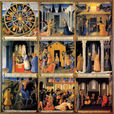Sølvfarvet skab af Fra Angelico