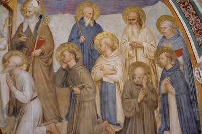 Korsfæstelse med helgener af Fra Angelico