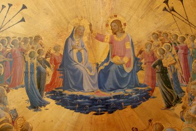 Italiensk: Jomfruens kroning Jomfruens kroning af Fra Angelico