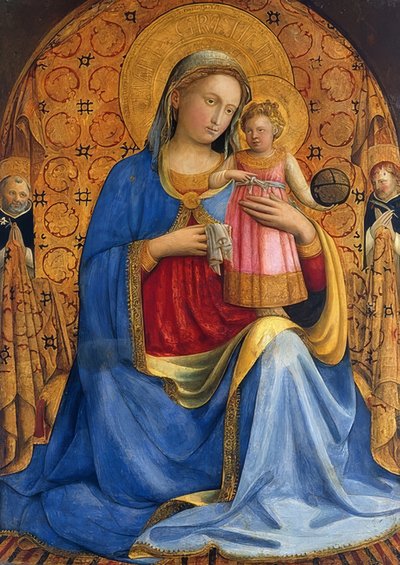 Mary med barnet. Omkring 1433 af Fra Angelico