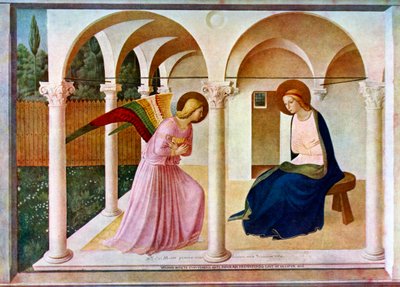 Bebudelsen, c1438-1445, c1900-1920. af Fra Angelico