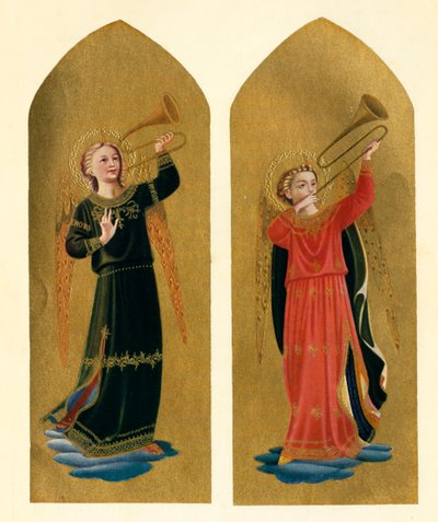 To engle med trompeter, 1400-tallet, c1909 af Fra Angelico