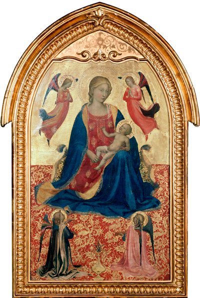 Jomfru og barn med engle, c1425 af Fra Angelico