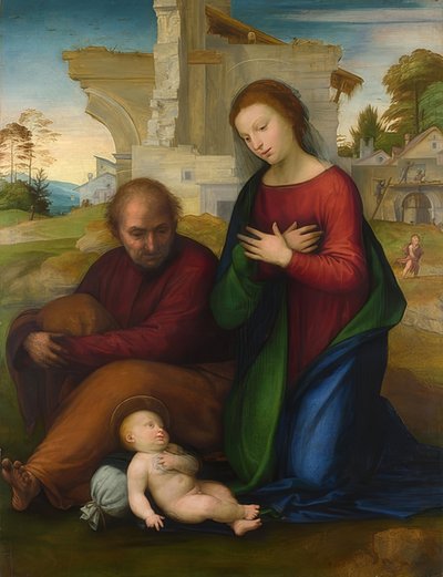 Tilbedelse af Kristusbarnet. Før 1511 af Fra Bartolomeo