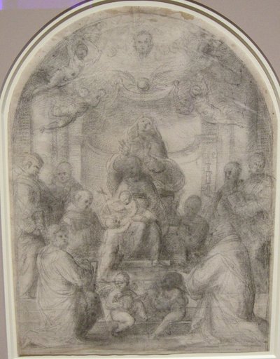 madonna med barn og helgener af Fra Bartolomeo