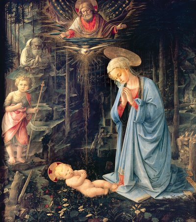 Tilbedelse af Palazzo Medicis barn af Fra Filippo Lippi