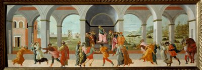 Tre scener fra Virginias historie I 449 f.Kr. hævder Appius Claudius, decemvir under Republikken Rom, Virginia (Verginia), datter af Centurion Virginius (Verginius), som han er forelsket i, ligesom sin slave. Ved at misbruge sin magt gør han hende til s af Fra Filippo Lippi