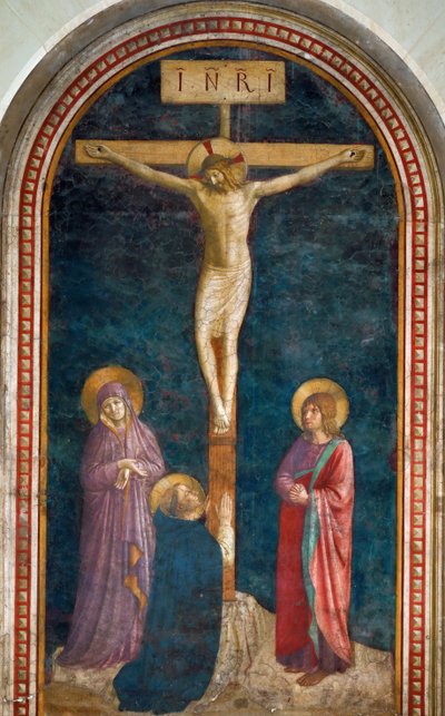 Korsfæstelsen med Saint Dominic, ca. 1440 af Fra Giovanni Angelico da Fiesole