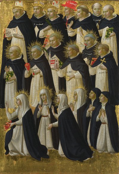 Det dominikanske velsignede panel fra Fiesole San Domenico altertavle, ca. 1423-1424 af Fra Giovanni Angelico da Fiesole