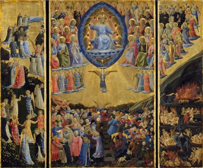 The Last Judgment Winged Alter, Begyndelsen af det 15. århundrede. af Fra Giovanni Angelico da Fiesole