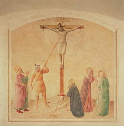 Korsfæstelse, lanseholderen, c.1438-45 af Fra Angelico