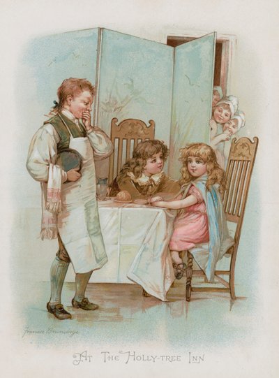 På Holly-Tree Inn (chromolitho) af Frances Brundage