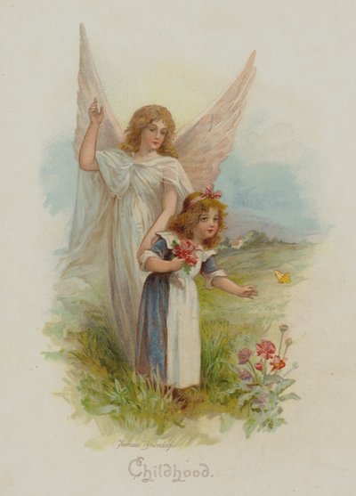 Barndom (chromolitho) af Frances Brundage