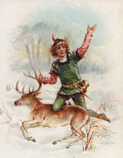 Edward af Caernarfon (chromolitho) af Frances Brundage