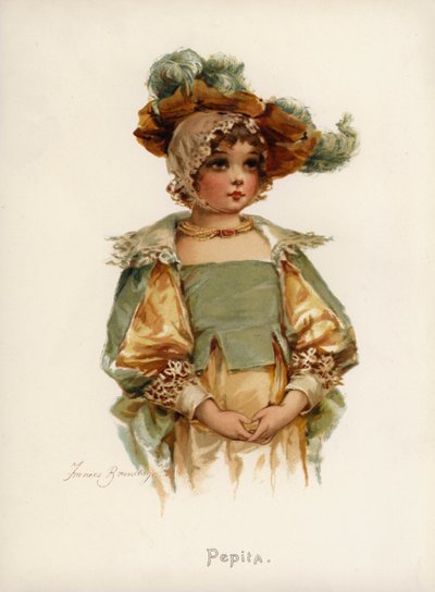 Piger: Pepita (farve litho) af Frances Brundage