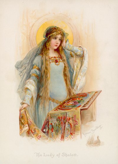 Tennysons The Lady of Shalott af Frances Brundage