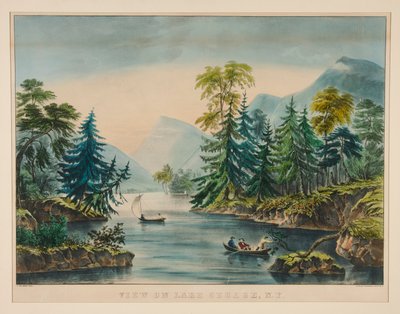 Udsigt over Lake George, NY af Frances Flora Bond Palmer