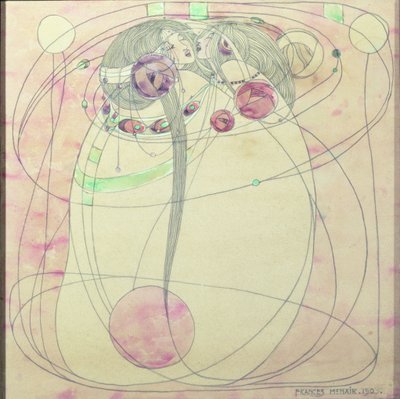 The Spirit of the Rose, 1903 (wc og blyant på papir) af Frances McNair