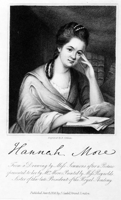 Hannah More, graveret af Edward Scriven, 1838 (gravering) af Frances Reynolds