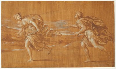Apollon verfolgt Daphne af Francesco Albani