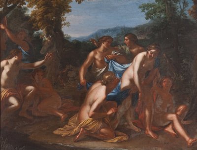 Diana und Callisto mit Nymphen af Francesco Albani