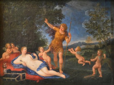 Fransk: Vénus et Adonis Venus og Adonis af Francesco Albani