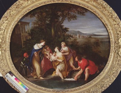 Moses reddet fra drukning af Francesco Albani