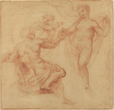 Paris tildeler æblet til Venus af Francesco Albani