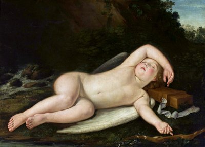 Sovende Eros af Francesco Albani