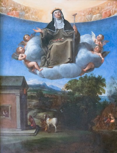 St Elizabeth i herlighed af Francesco Albani