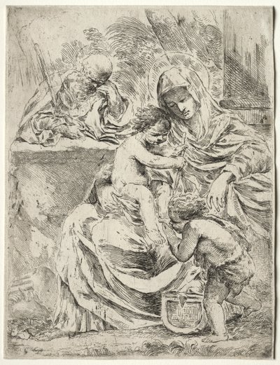 Den hellige familie af Francesco Amato