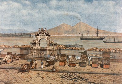 Santa Lucia-stranden i Napoli af Francesco Aversano