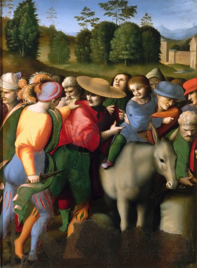 Legend of Joseph: The Finding of the Cap, 1515-1516. af Francesco Bacchiacca