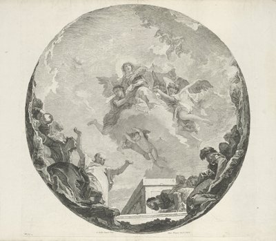 Marias antagelse af Francesco Bartolozzi (attributed to)