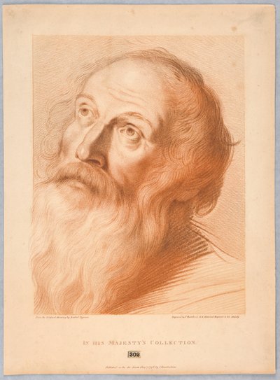 En gammel mands hoved af Francesco Bartolozzi