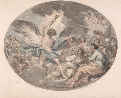 Apollon og muserne af Francesco Bartolozzi