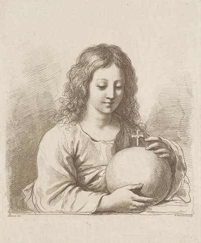 Kristus med jordkloden af Francesco Bartolozzi