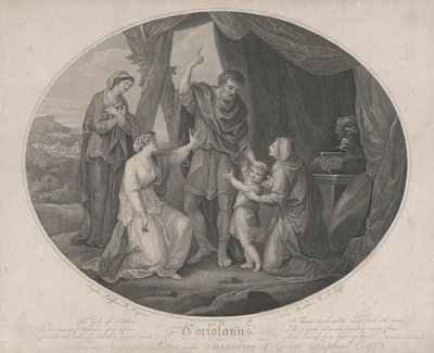Coriolanus: Soldaternes Gud, for at skamme usårlige... Shakespeare, Cori..., 3. november 1785. af Francesco Bartolozzi