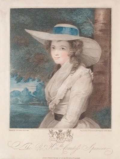 Grevinde Spencer, 1787. af Francesco Bartolozzi