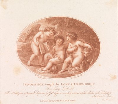Unschuld gelehrt durch Liebe und Freundschaft af Francesco Bartolozzi