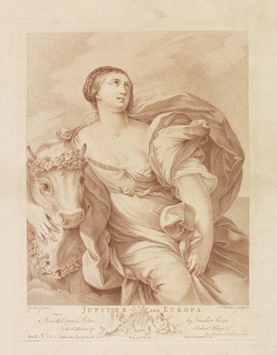 Jupiter i Europa Jupiter og Europa (titel på objekt) af Francesco Bartolozzi