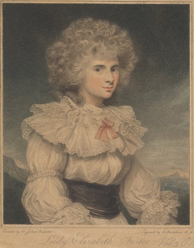 Lady Elizabeth Cavendish (født Hervey), hertuginde af Devonshire af Francesco Bartolozzi
