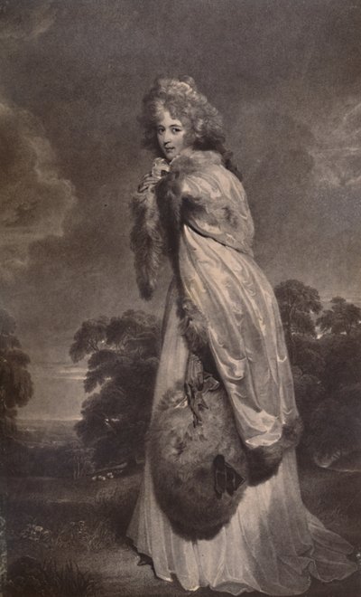 Miss Elizabeth Farren, derefter grevinde af Derby, c1792 1894 af Francesco Bartolozzi