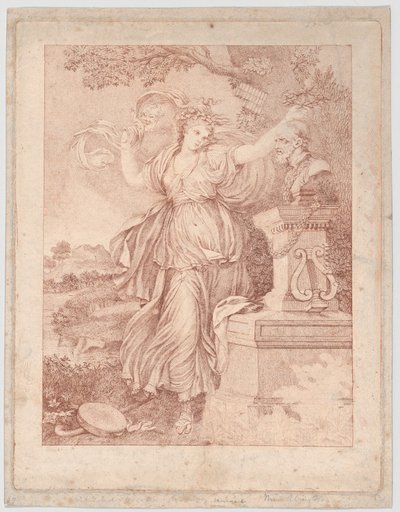 Fru Abington som Thalia, 1783. af Francesco Bartolozzi