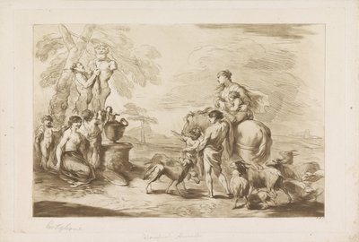 Tilbyder til Pan Gamle og Nye Testamente til Castiglione (serietitel) af Francesco Bartolozzi