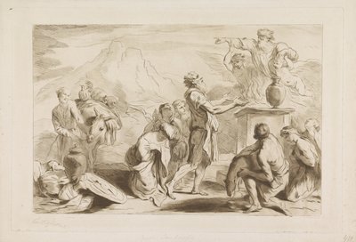 Noas offer Gamle og Nye Testamente til Castiglione (serietitel) af Francesco Bartolozzi