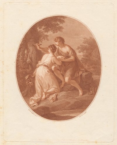 Paris und Oenone af Francesco Bartolozzi