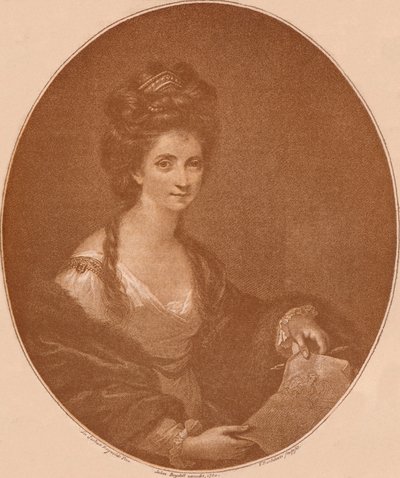 Portræt af Angelica Kauffman, c1777 1904 af Francesco Bartolozzi